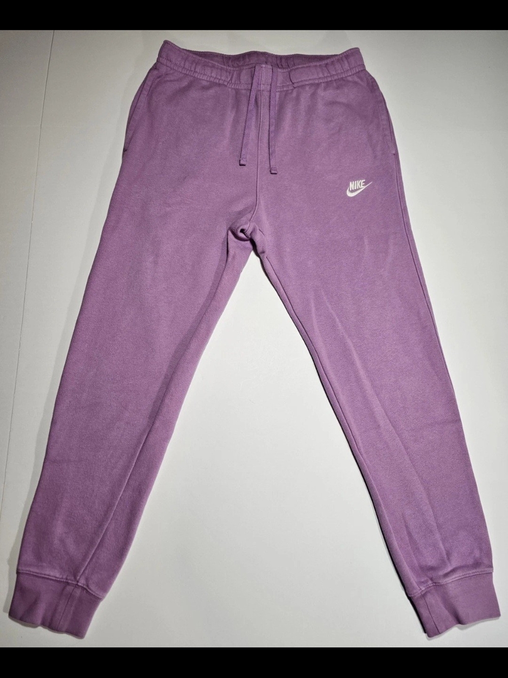 Nike Women's Purple Fleece Club Jogger Sweatpants Drawstring Size M